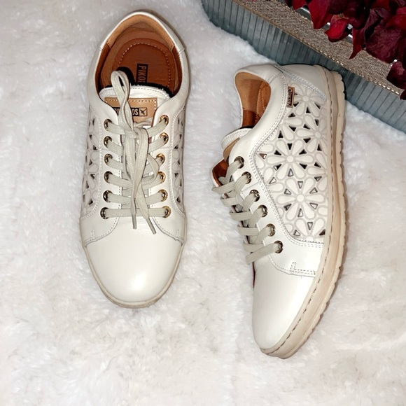 PIKOLINOS Lagos Leather Floral Sneaker - Picture 3 of 10